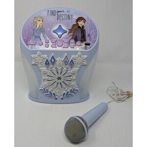 Disney Frozen 2 Karaoke Machine Bluetooth LED Light Show Mic eKids EZ Link